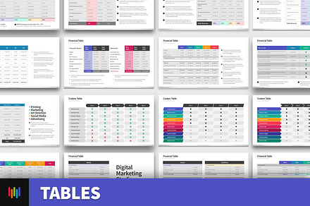 Financial Table PowerPoint Templates