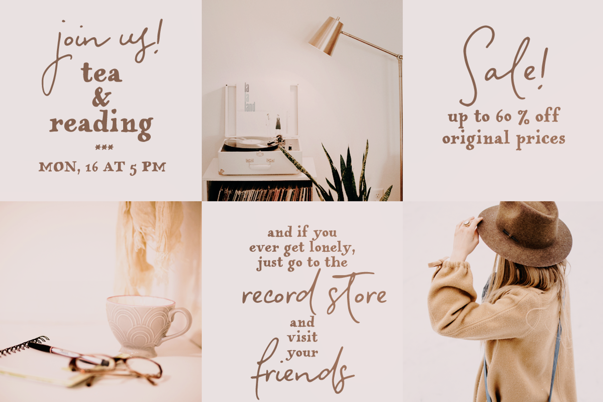 Popless script and serif font duo preview 5