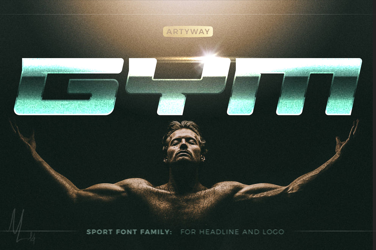 Sport Fonts Bundle / Save 83%, a Sans Serif Font by artyway (Photo 6 of 12)