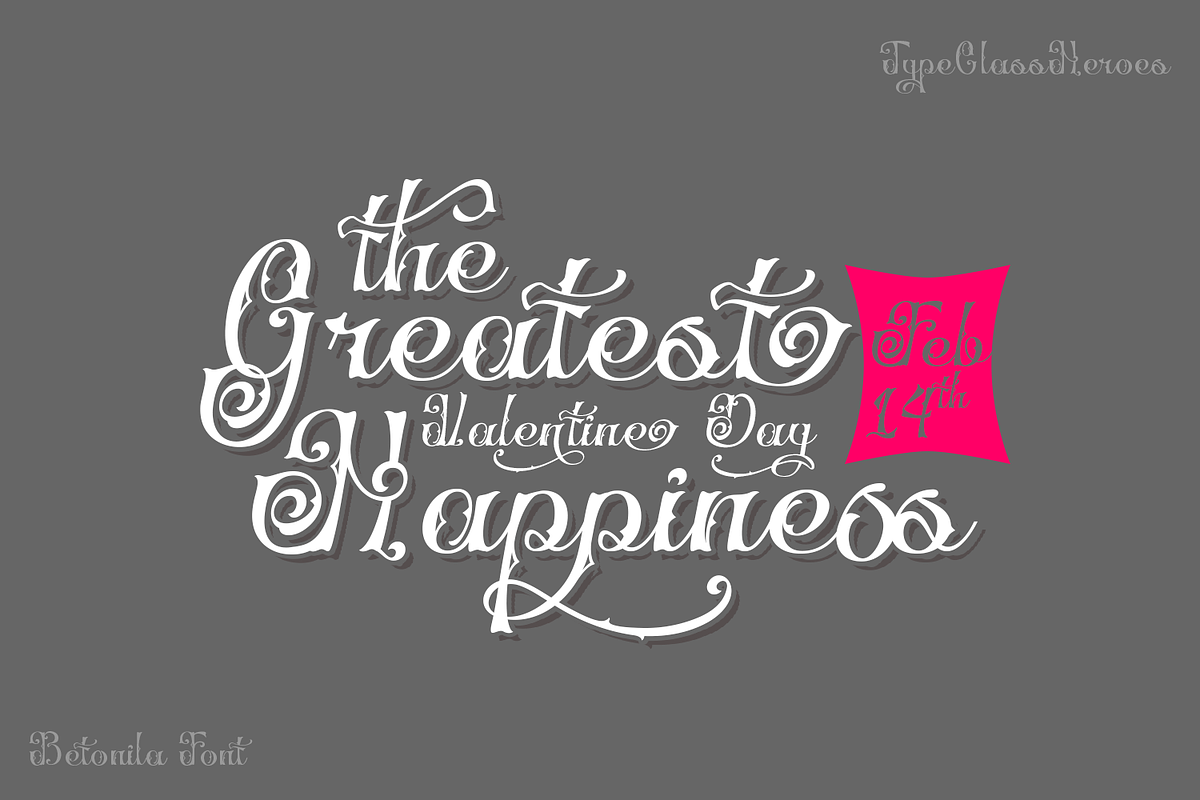 Betonila Decorative Font, a Blackletter Font by TypeClassHeroes (Photo 2 of 10)