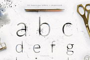 Alphabet Interrupted Watercolor Set, a Decorative Illustration by Bibela (Thumbnail 4 of 9)