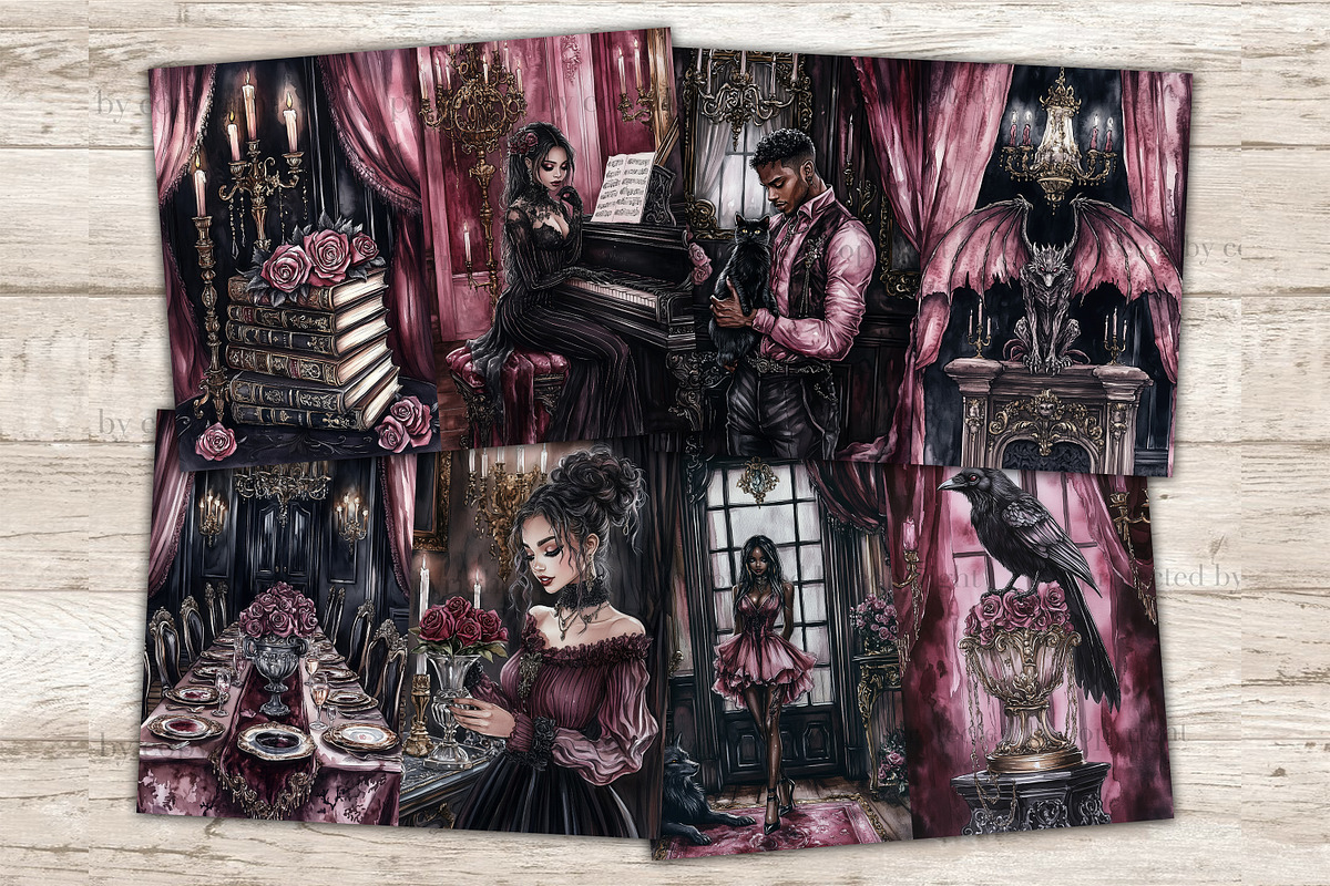 Halloween Junk Journal Paper, a Person Illustration by GlamArtZhanna (Photo 5 of 10)