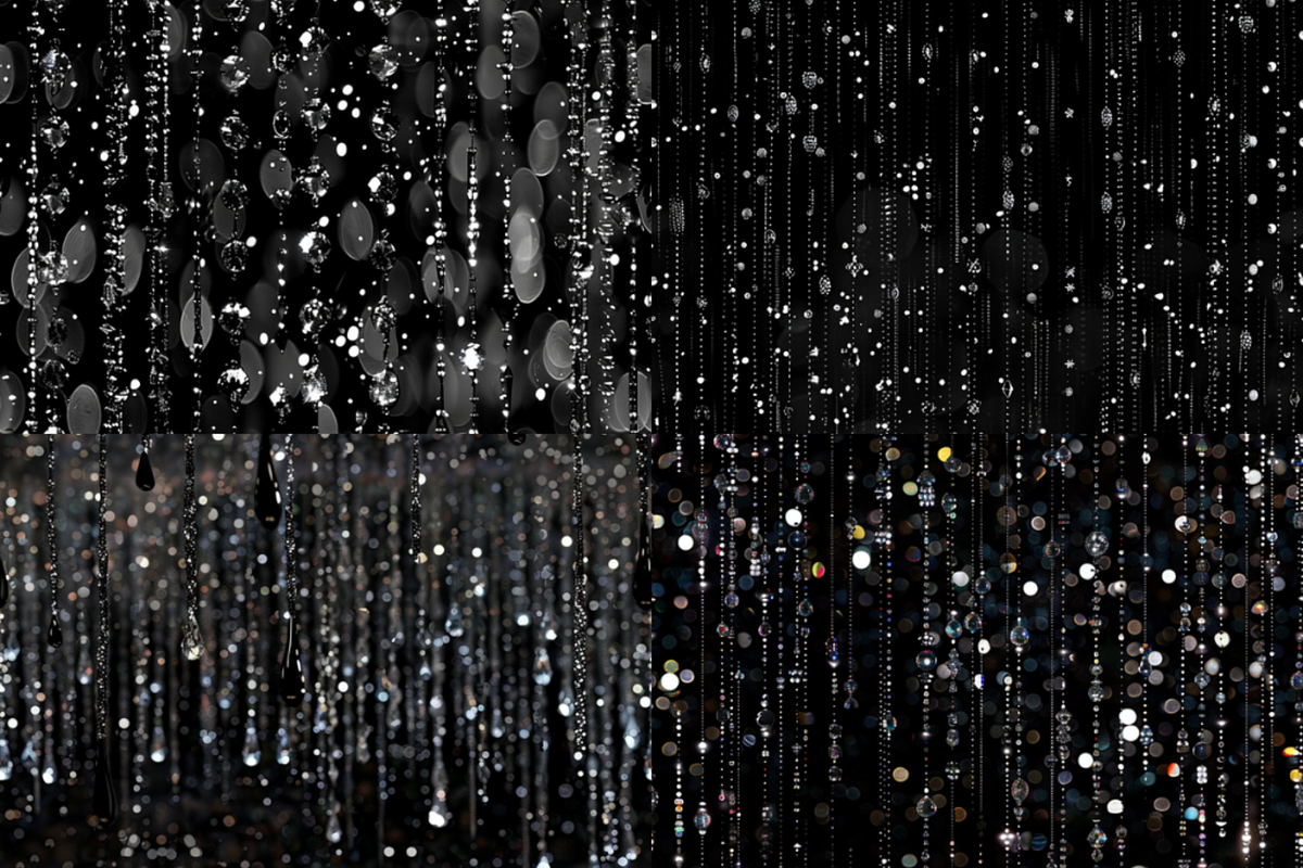 Black Dripping Glitter Patterns, a Pattern Graphic by PrintablesByFranklyn (Photo 3 of 6)