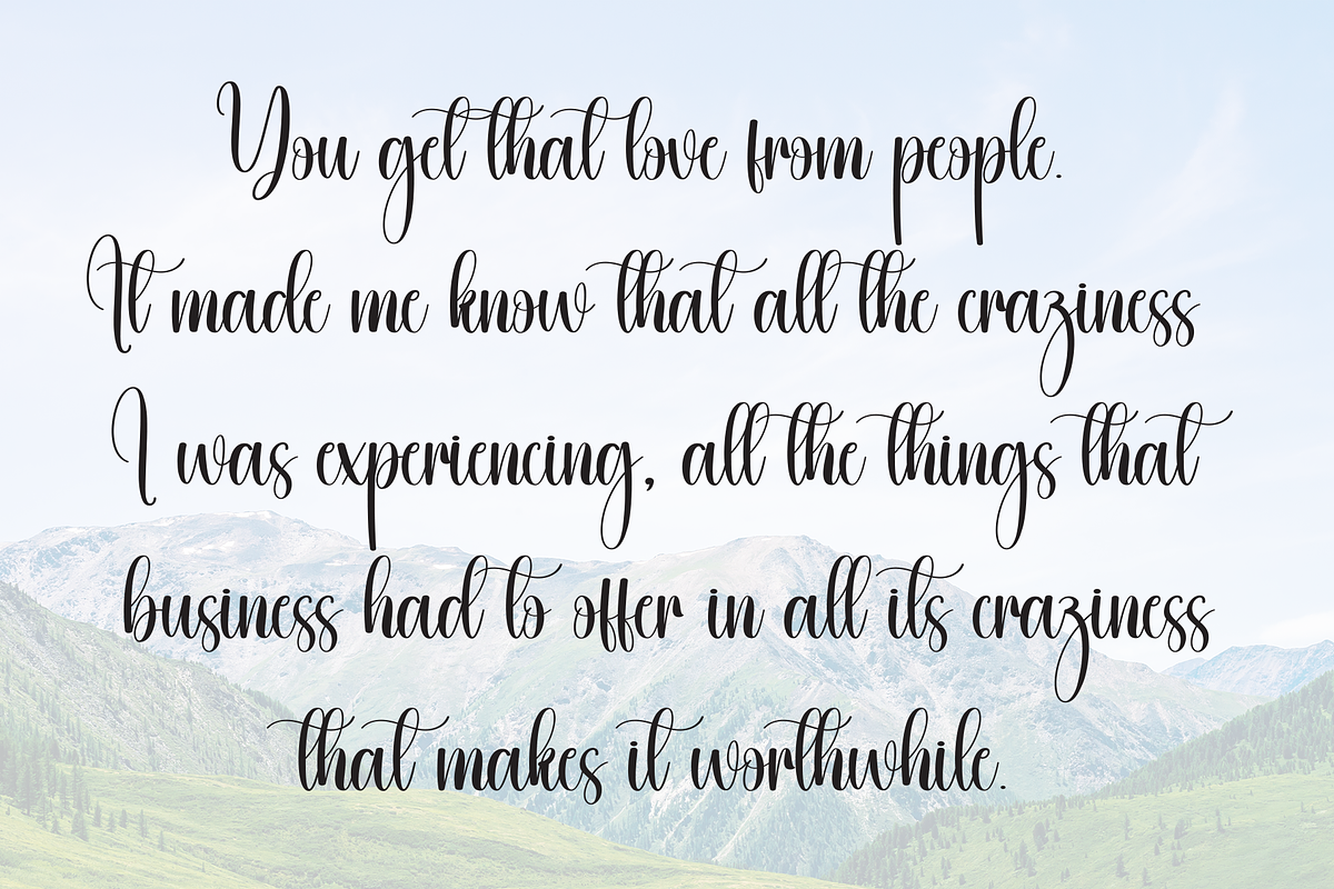 Delight | Script Font, a Handwritten Font by Scratchones (Photo 6 of 9)