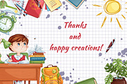 Back to school. Vector set, an Education Illustration by Maycat_store (Thumbnail 8 of 8)