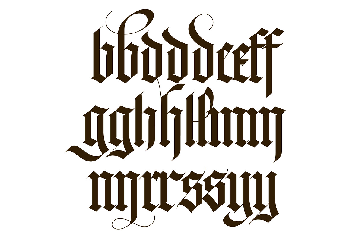 JA Gothic Textura Font, a Blackletter Font by Jackson Alves Shop (Photo 4 of 6)