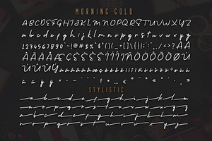 Morning Gold - Handwritten Font