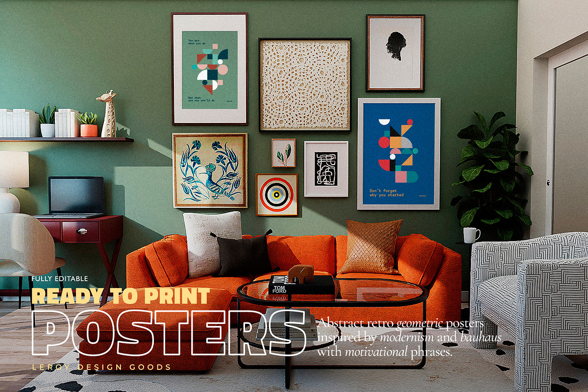 Abstract Geometric Posters, a Graphic by LEROY Design (Photo 5 of 7)