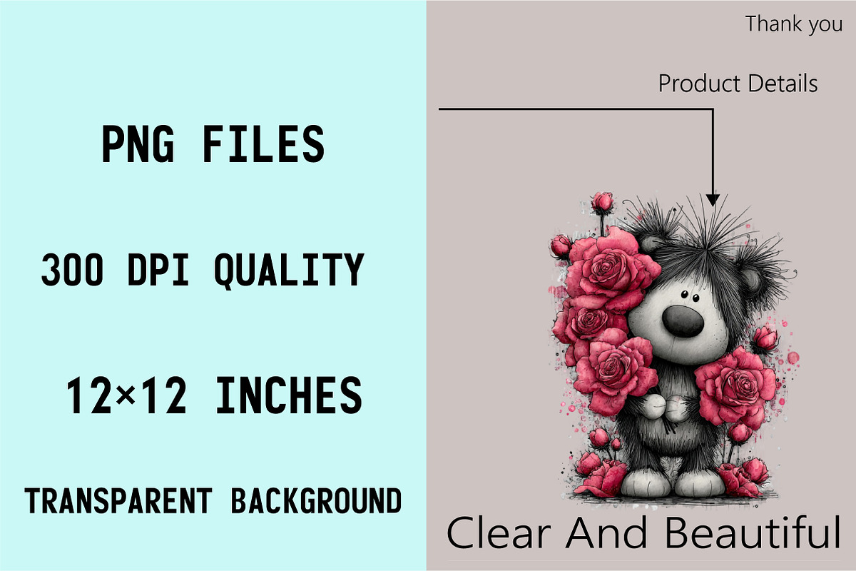 Valentine’s Day Teddy Clipart Bundle, an Illustration by SVGArt (Photo 3 of 8)