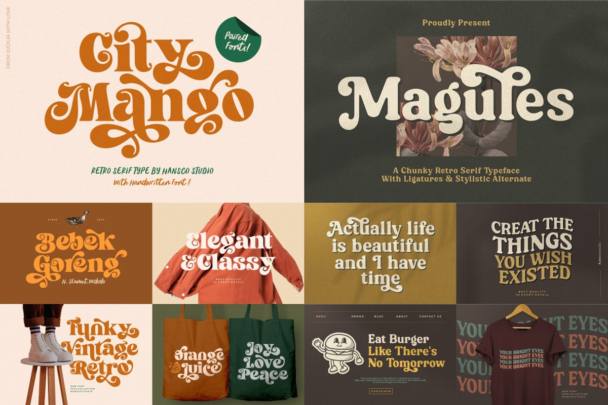 Retro Vintage Font Bundle - SALE!, a Handwritten Font by HansCo Studio (Photo 7 of 14)