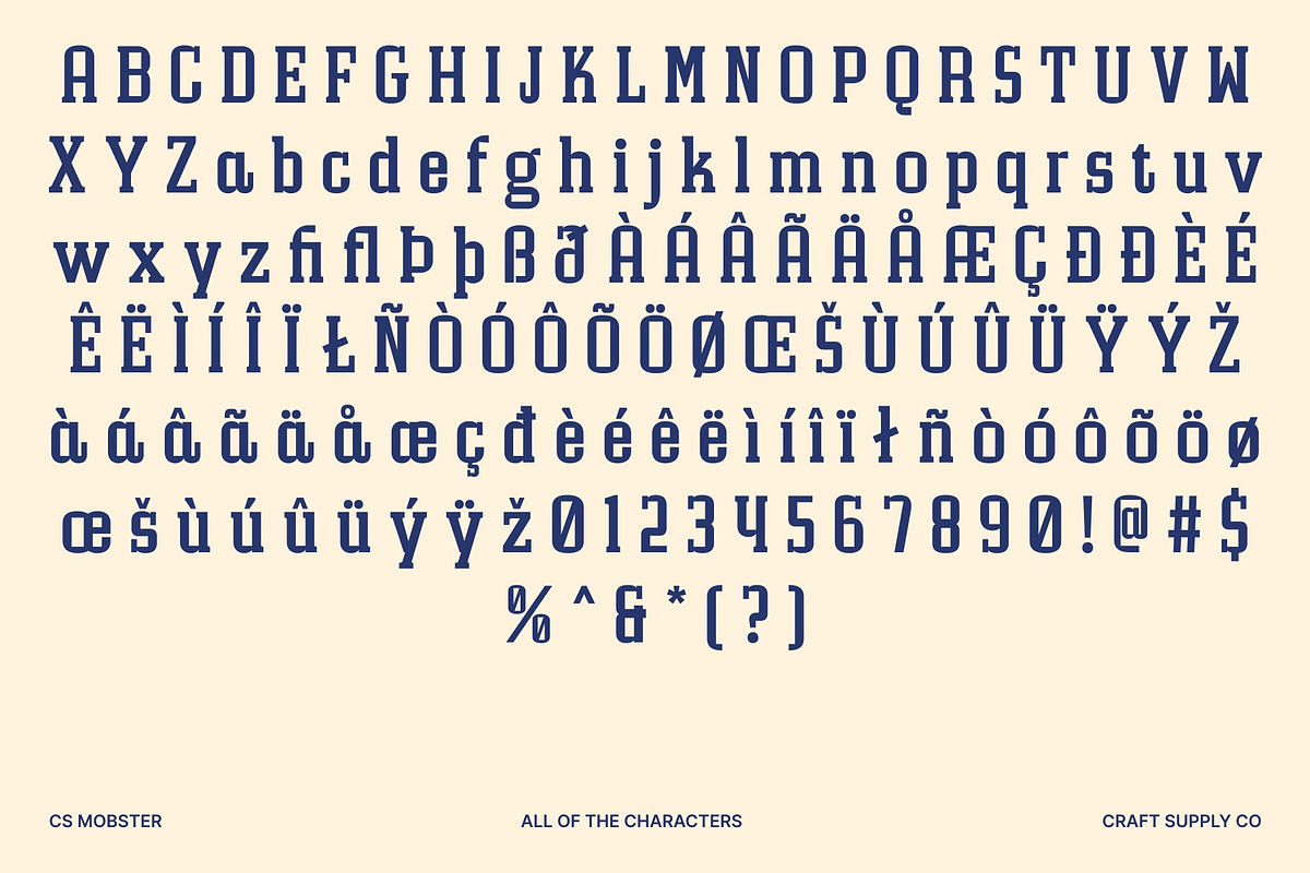 CS Mobster – Slab Serif Font, a Slab Serif Font by Craft Supply Co. (Photo 8 of 8)