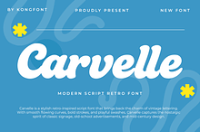 Carvelle – Modern Script Retro Font