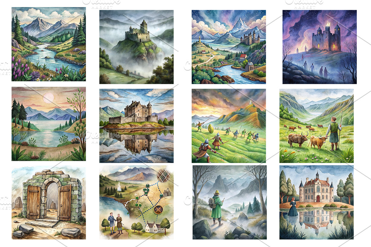 Scottish Highlands Digital Papers, a Background Photo by Wow Magic (Photo 2 of 2)