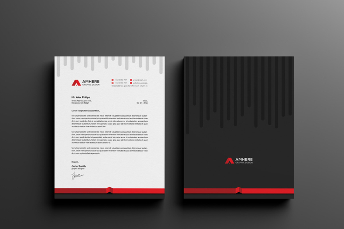 Modern Corporate Identity, a Stationery Template by Creative_Arts (Photo 3 of 8)