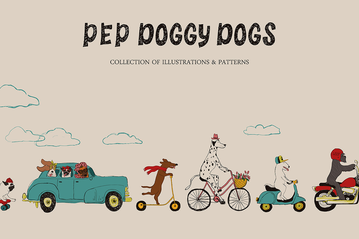 Pep Doggy Dogs, an Animal Illustration by Annakniaz (Photo 1 of 11)