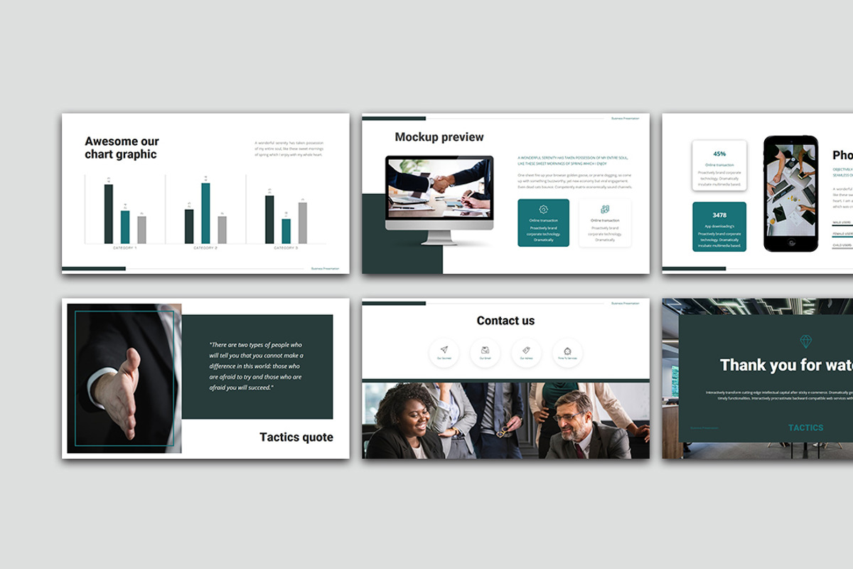 Tactics Presentation Template, a Presentation Template by Analogous Temp (Photo 6 of 6)