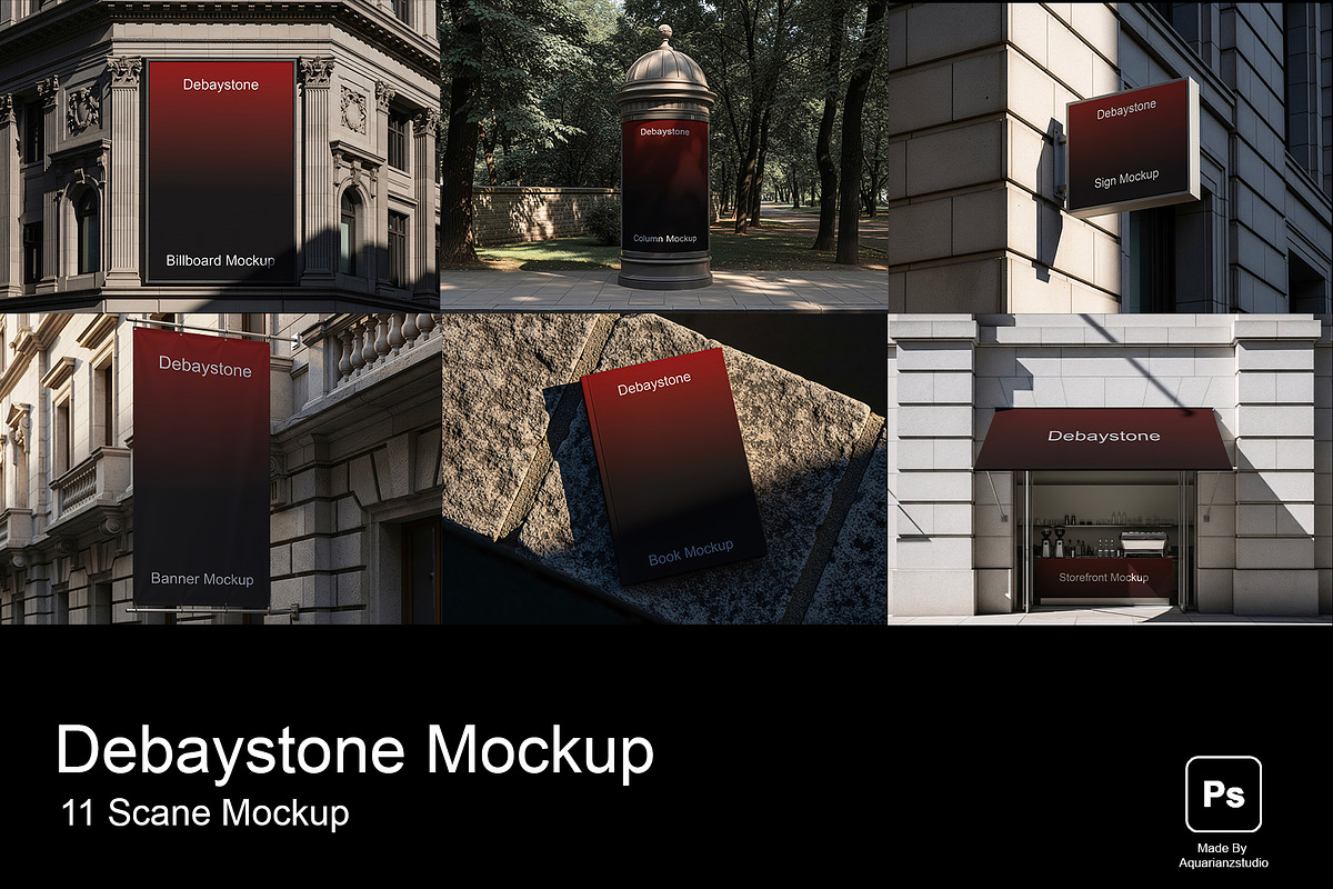 Debaystone Branding Mockup, a Product Mockup by Aquarianz Studio (Photo 1 of 12)