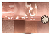 Rose Gold Ombre Watercolour Papers, a Pattern Graphic by Liz Plummer (Thumbnail 5 of 5)