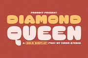 Diamond Queen Font, a Handwritten Font by Timurtype (Thumbnail 1 of 7)