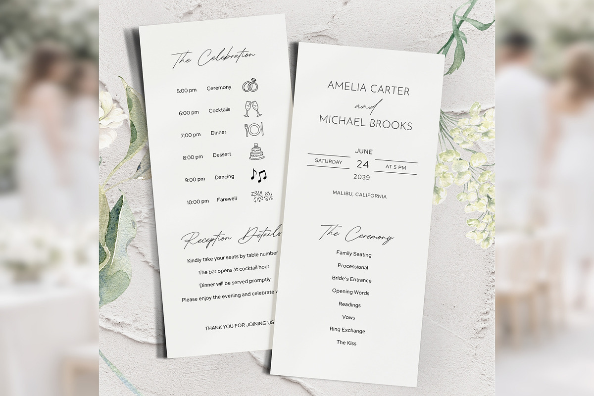 Modern Elegant Program Canva bd009, a Card Template by TyphoonStudio (Photo 1 of 10)
