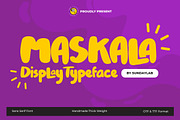 Maskala Typeface, a Handwritten Font by Sundaylab (Thumbnail 1 of 5)