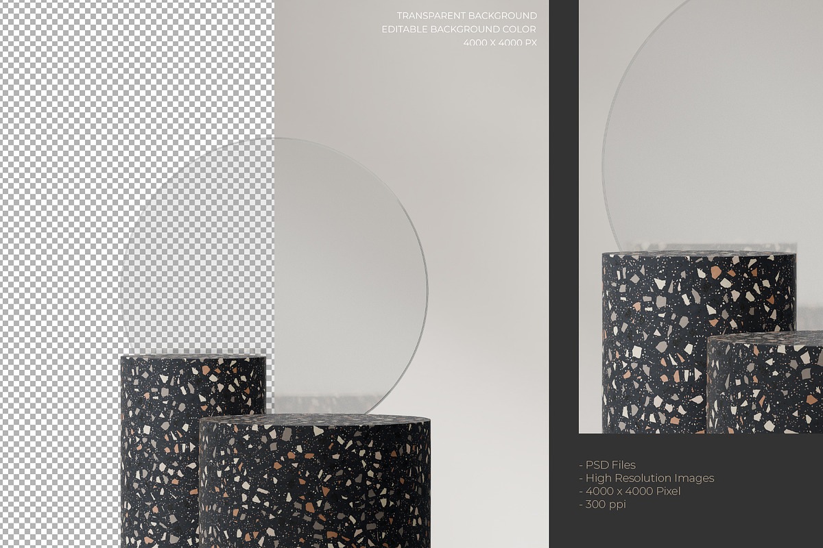 5 Podium with Transparent Background, a Background Graphic by faustudio (Photo 6 of 7)