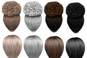 Natural hair clipart, an Illustration by Elenbushe (Thumbnail 14 of 19)