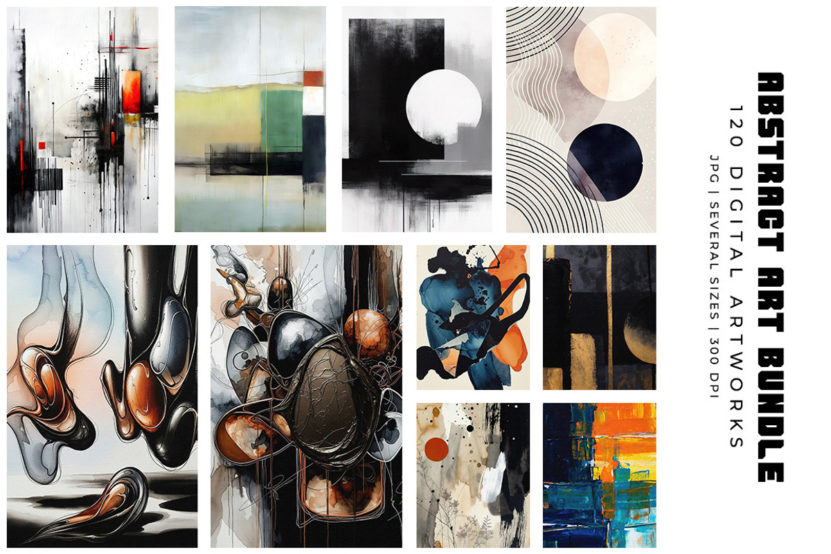 Abstract Digital Art Bundle, a Decorative Illustration by Digital Art Creations (Photo 12 of 12)