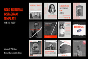 Bold Editorial IG Templates, a Social Media Template by saddamramalla (Thumbnail 1 of 4)