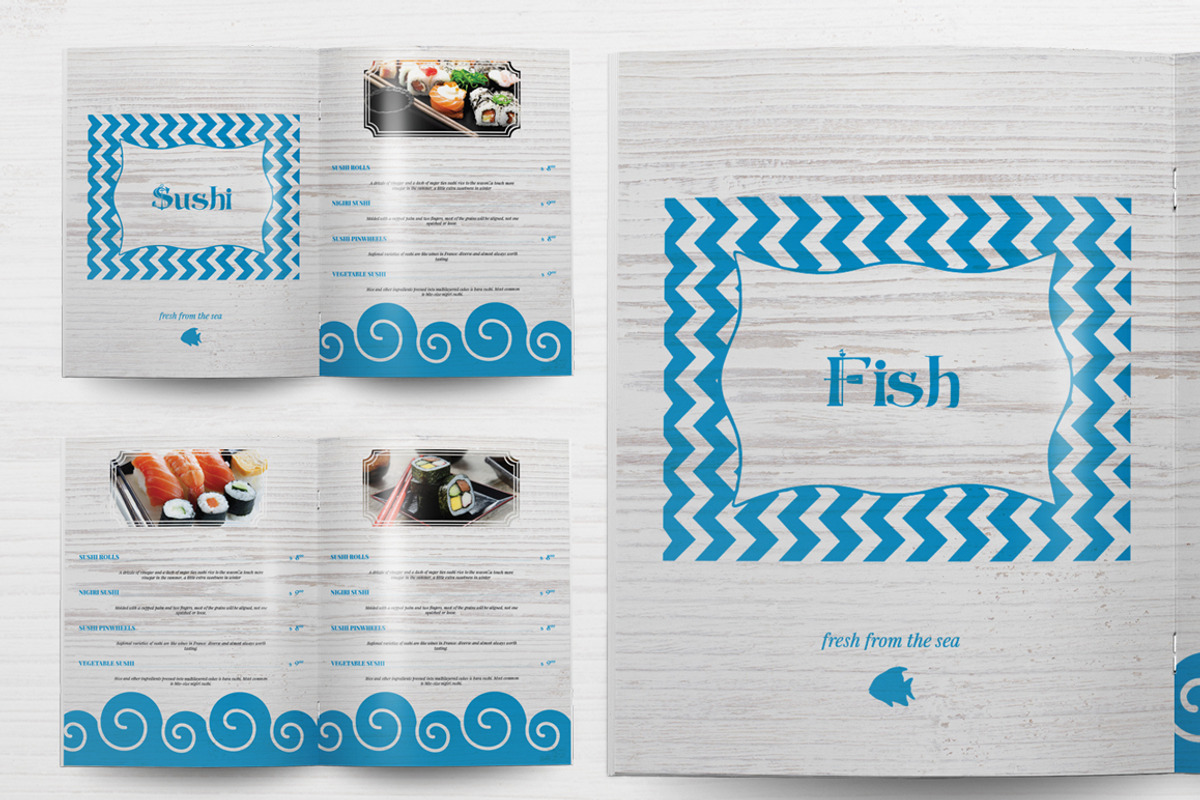 Seafood Menu, a Brochure Template by Boris Cupac (Photo 5 of 7)