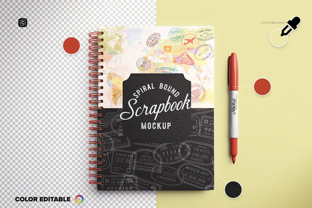 Kraft Scrapbook Mockup, a Product Mockup by Custom Scene (Photo 5 of 8)