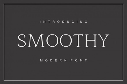 Smoothy - modern sans serif font, a Sans Serif Font by Vintage Font Lab