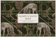 Pattern Aristocratic hunt, a Pattern Graphic by Natalia0307 (Thumbnail 1 of 11)