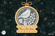 Christmas Snowglobe Ornaments SVG, a Decorative Illustration by svgocean (Thumbnail 8 of 13)