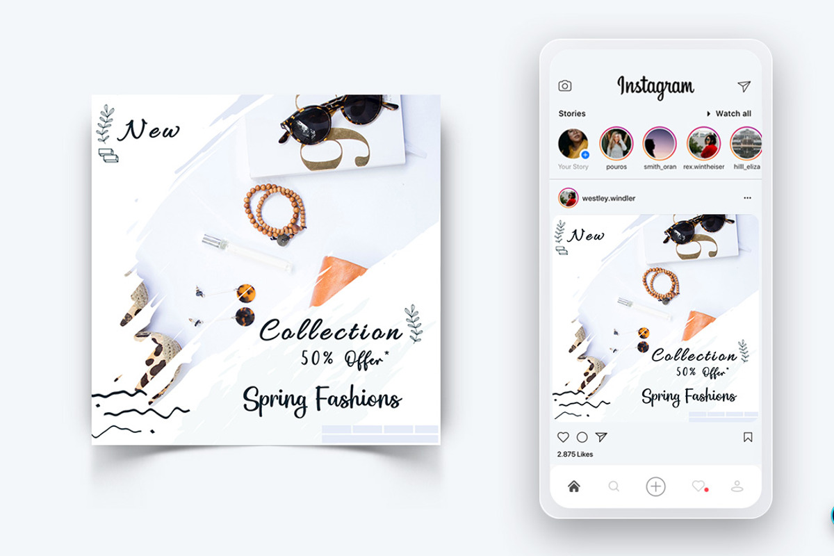 Fashion Sale Social Media Post, a Social Media Template by 3djagan