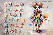 Watercolor Circus Spectacular, an Illustration by Dazzling Art Boutique (Thumbnail 2 of 9)