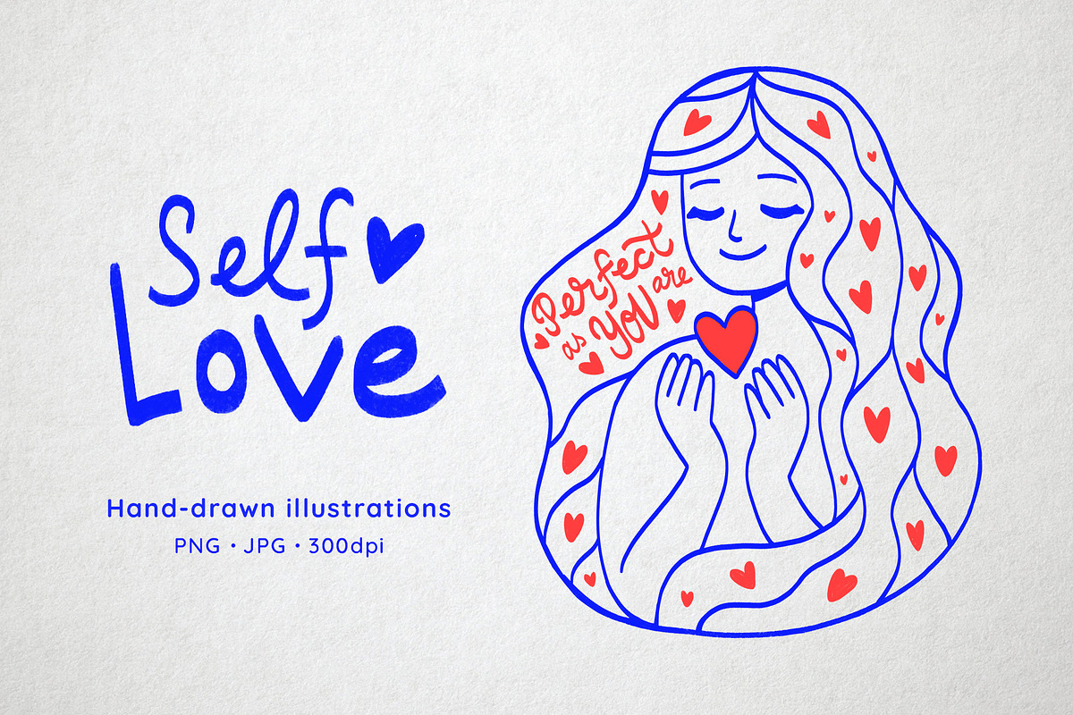 Self Love Feminine Collection, a Person Illustration by Greywitch_Lola (Photo 1 of 12)