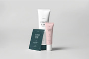 Skincare Tubes And Sachet New Mockup, a Packaging Mockup by DesignRushMarket (Thumbnail 2 of 2)