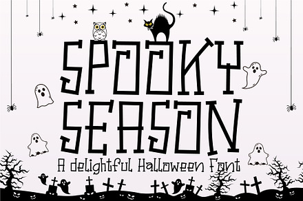 Spooky Season Font, a Script Font by Nobu Collections