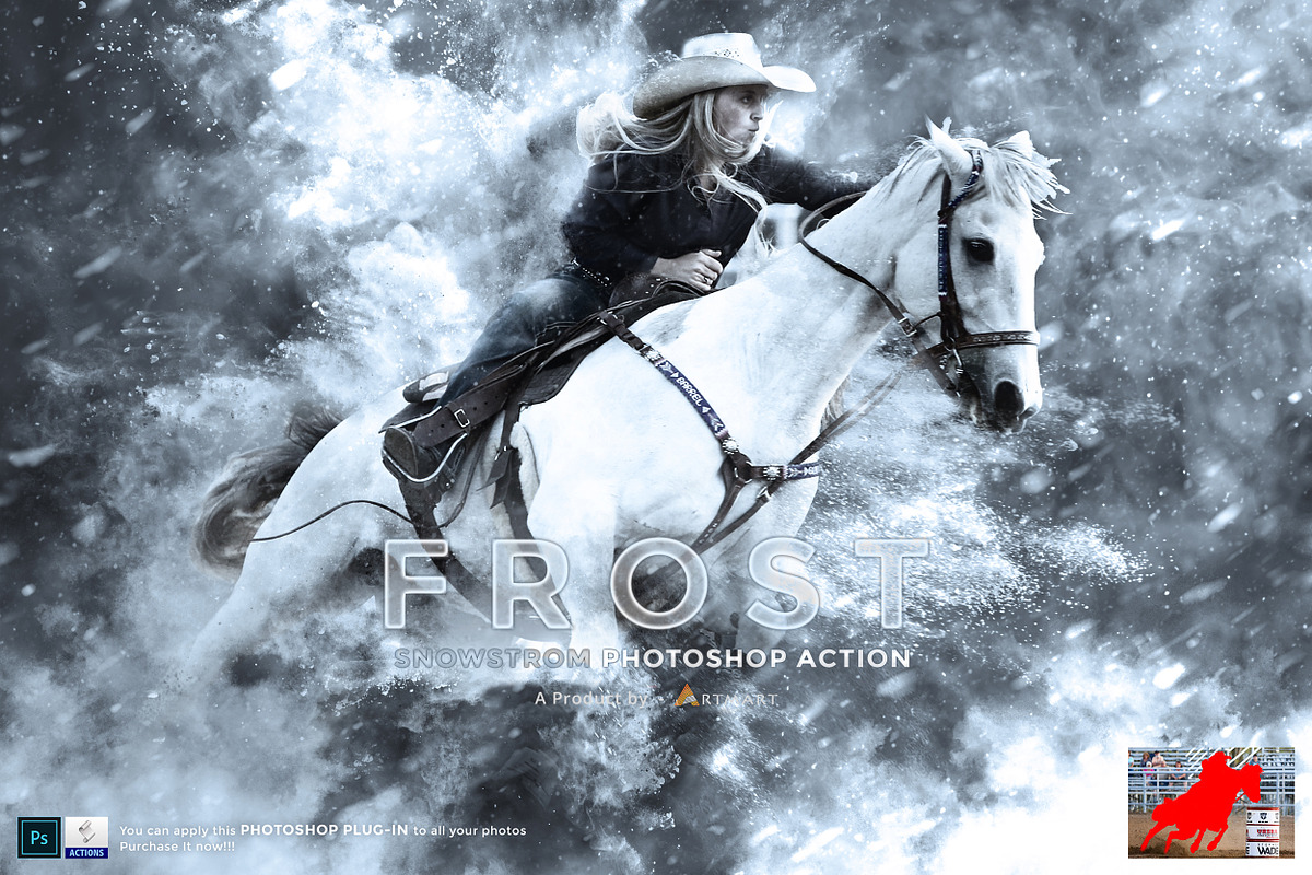 Frost - Snowstorm Photoshop Action, an Action Add-On by A R T M A R T (Photo 4 of 11)