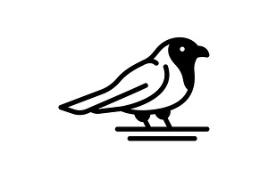 Robin passerine solid icon, a Solid Icon by Creative priyanka