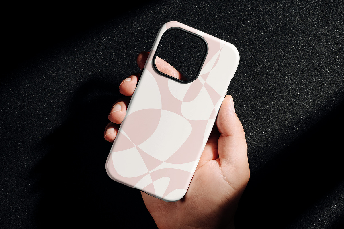 Subtle Pink Shapes, a Texture Graphic by MalyskaStudio (Photo 10 of 11)