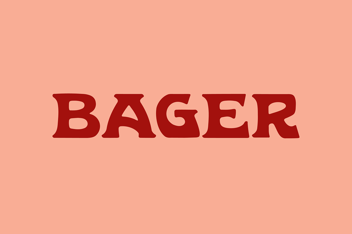 BAGER, a Slab Serif Font by SAMPLE (Photo 1 of 5)