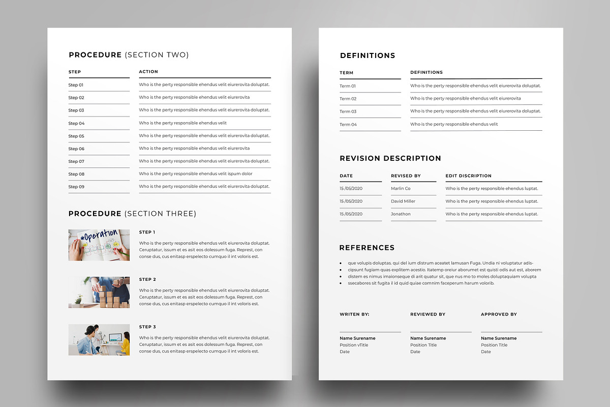 Standard Operating Procedure, SOP, a Stationery Template by Niofix (Photo 3 of 7)