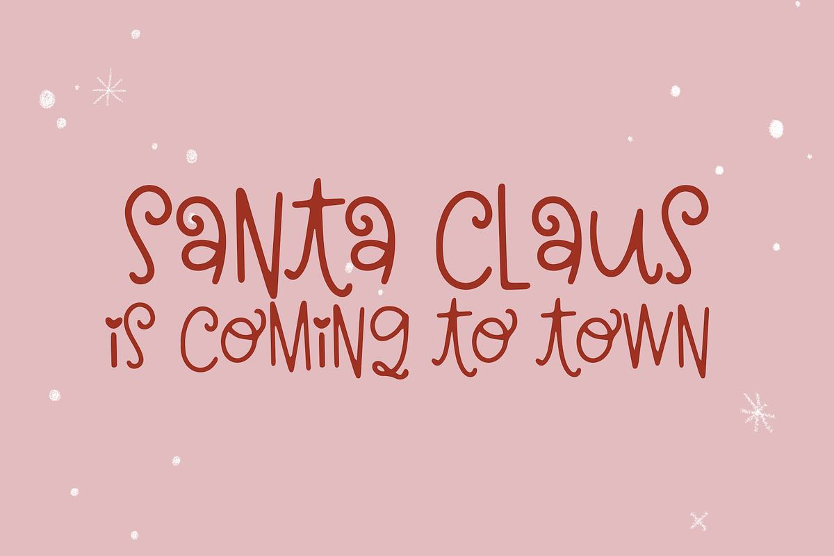 Christmas Kisses | Fun Holiday Font, a Font by KA Designs (Photo 2 of 10)