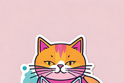 Cute Kawaii Cats & Bunny Bundle, an Illustration by ETARA by Mea Hau (Thumbnail 3 of 10)