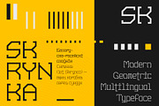 SK Skrynka — Tech Geometric Font, a Slab Serif Font by Shriftovik Type Foundry (Thumbnail 3 of 7)