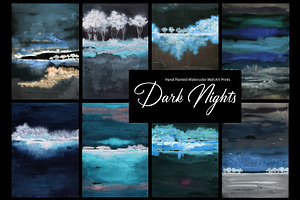 Dark Nights - Watercolor Art