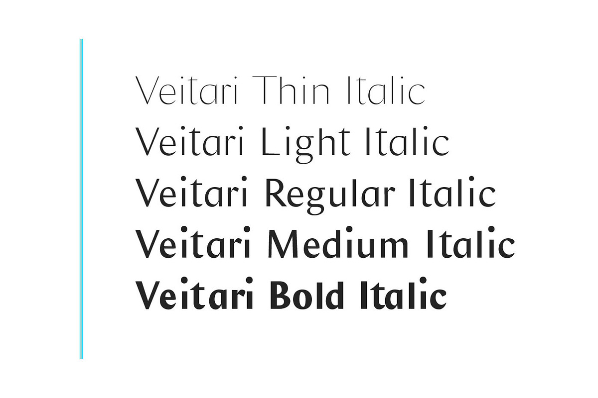 Veitari Typeface preview 2