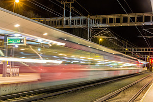 A train departed from Feldkirch station - Austria, a Transportation Photo by Leonid Andronov